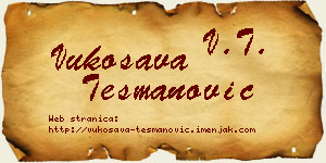 Vukosava Tešmanović vizit kartica